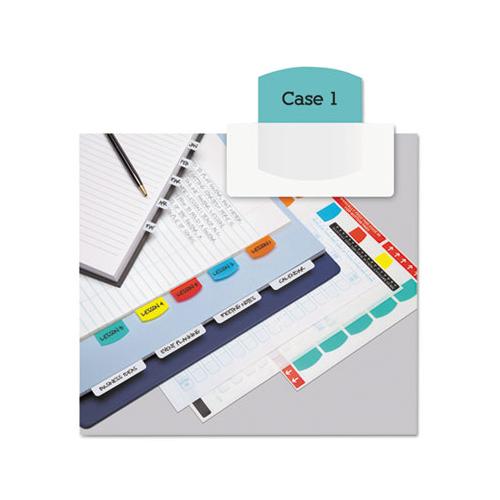 Laser Printable Index Tabs, 1-5-cut Tabs, Assorted Colors, 1.13" Wide, 100-pack