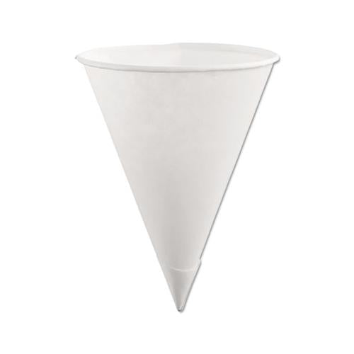 Paper Cone Cups, 6oz, White, 200-pack, 12 Packs-carton
