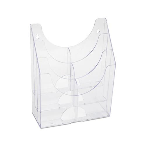 Optimizers Multipurpose Six-pocket Organizer, 9.75w X 4.25d X 12h, Clear