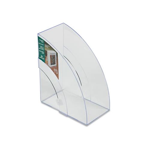 Optimizers Deluxe Plastic Magazine Rack, 5 1-4 X 9 X 11 1-8, Clear