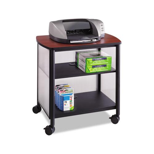 Impromptu Machine Stand, One-shelf, 26.25w X 21d X 26.5h, Black-cherry