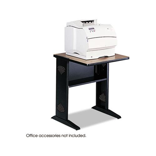 Fax-printer Stand W-reversible Top, 23.5w X 28d X 30h, Medium Oak-black