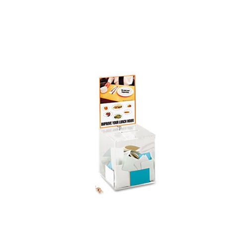 Large Acrylic Collection Box, 9 1-4 X 9 1-4 X 21, Clear