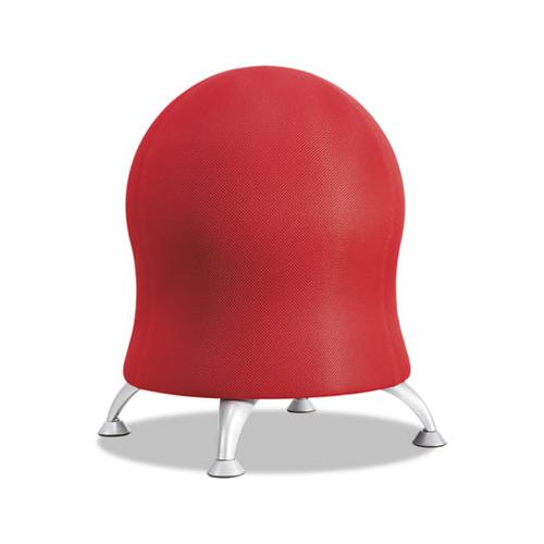 Zenergy Ball Chair, Crimson Seat-crimson Back, Silver Base