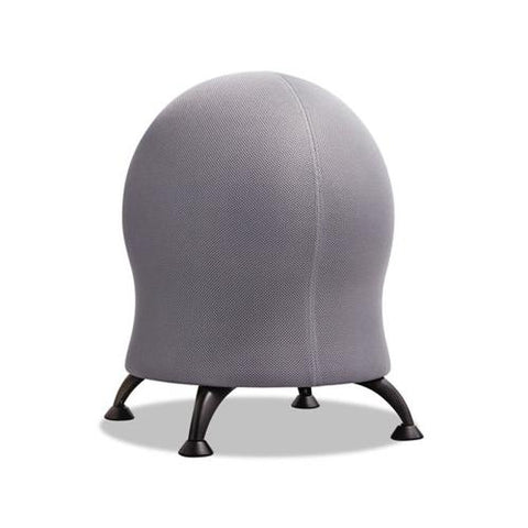 Zenergy Ball Chair, Gray Seat-gray Back, Black Base