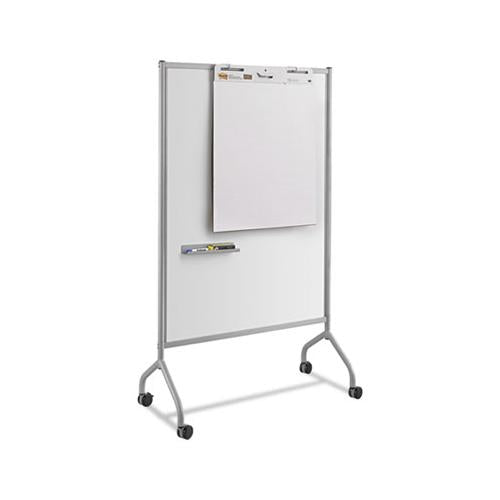 Impromptu Magnetic Whiteboard Collaboration Screen, 42w X 21.5d X 72h, Gray-white