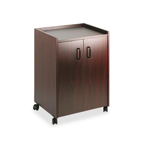Mobile Refreshment Center, One-shelf, 23w X 18d X 31h, Mahogany