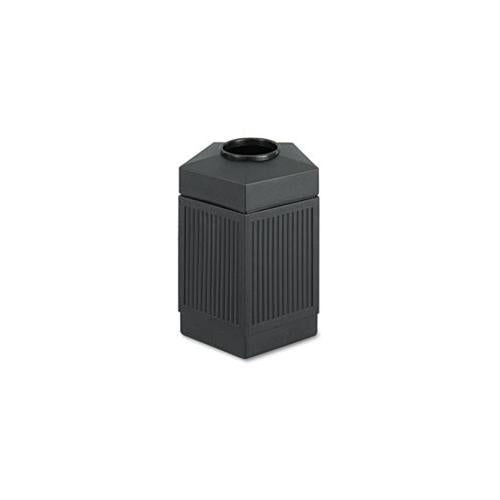Canmeleon Indoor-outdoor Receptacle, Pentagon, Polyethylene, 45 Gal, Black