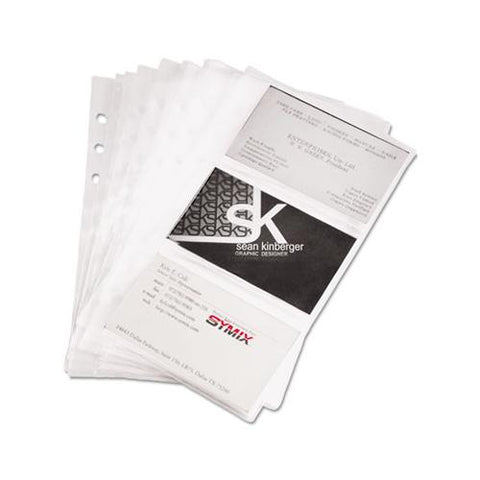 Refill Sheets For 4 1-4 X 7 1-4 Business Card Binders, 60 Card Capacity, 10-pack