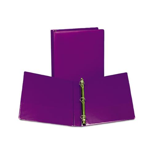 Earth’s Choice Biobased Durable Fashion View Binder, 3 Rings, 1" Capacity, 11 X 8.5, Purple, 2-pack