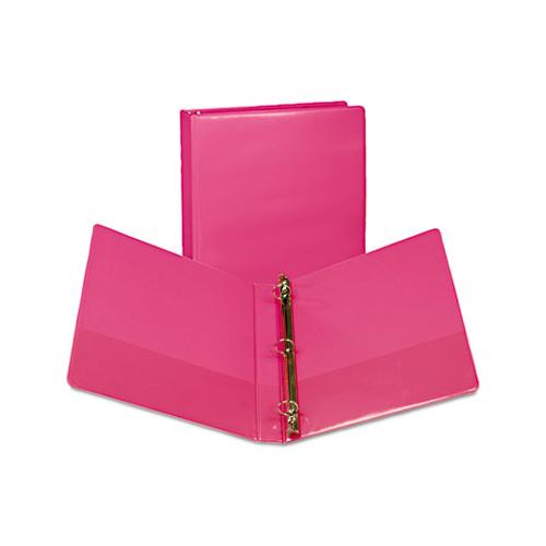 Earth’s Choice Biobased Durable Fashion View Binder, 3 Rings, 1" Capacity, 11 X 8.5, Berry, 2-pack