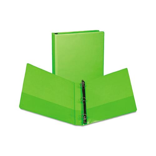 Earth’s Choice Biobased Durable Fashion View Binder, 3 Rings, 1" Capacity, 11 X 8.5, Lime, 2-pack