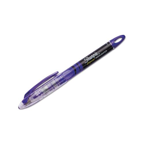 Liquid Pen Style Highlighters, Chisel Tip, Fluorescent Purple, Dozen
