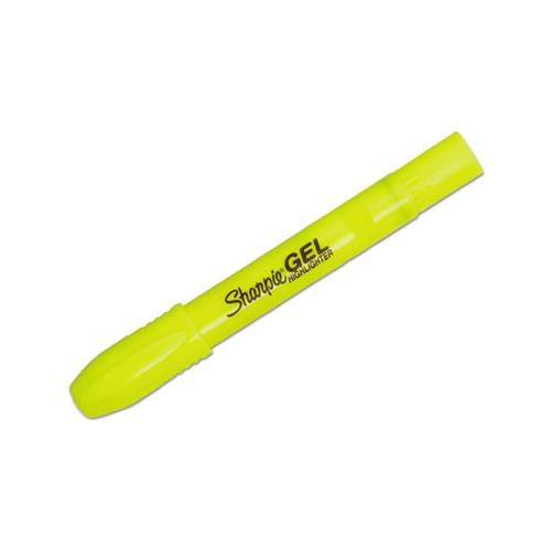 Gel Highlighters, Bullet Tip, Fluorescent Yellow