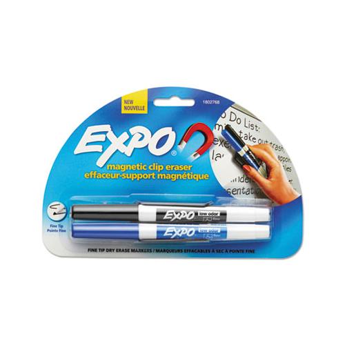 Magnetic Clip Eraser, Fine Bullet Tip, Assorted