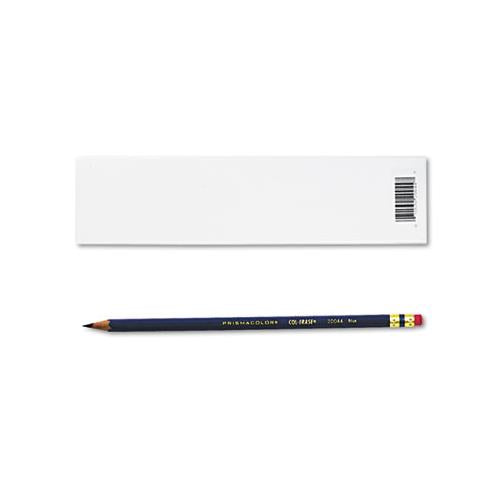 Col-erase Pencil With Eraser, 0.7 Mm, 2b (#1), Blue Lead, Blue Barrel, Dozen