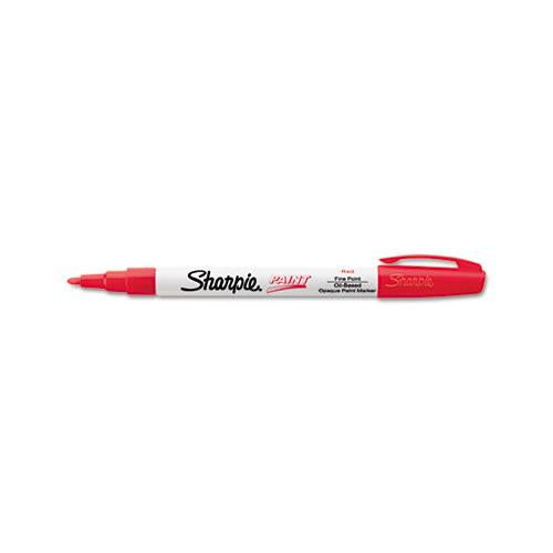 Permanent Paint Marker, Fine Bullet Tip, Red