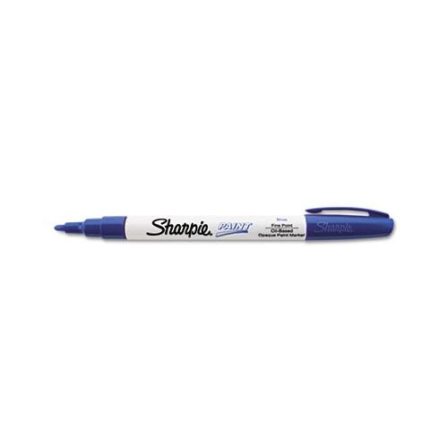 Permanent Paint Marker, Fine Bullet Tip, Blue