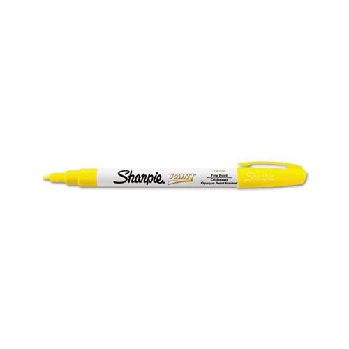 Permanent Paint Marker, Fine Bullet Tip, Yellow