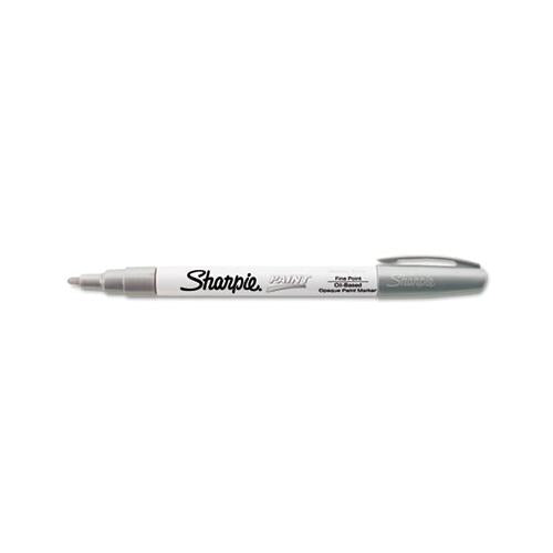Permanent Paint Marker, Fine Bullet Tip, Silver