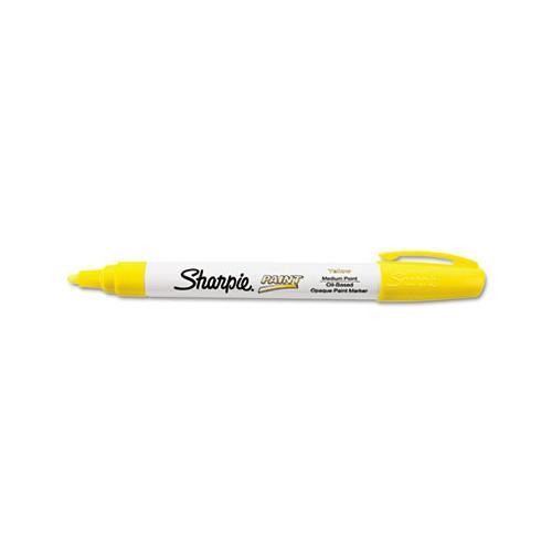 Permanent Paint Marker, Medium Bullet Tip, Yellow
