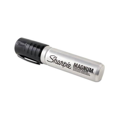 Magnum Permanent Marker 44001, Broad Chisel Tip, Black, Dozen