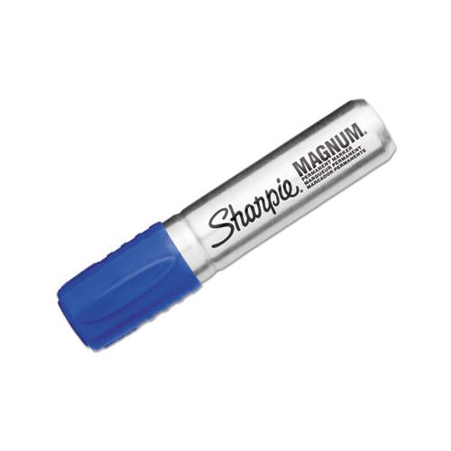 Magnum Permanent Marker, Broad Chisel Tip, Blue