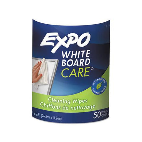 Dry-erase Board-cleaning Wet Wipes, 6 X 9, 50-container