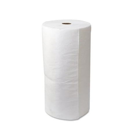 Env Maxx Enhanced Oil-only Sorbent-pad Roll, 54gal, 30" X 150ft, White