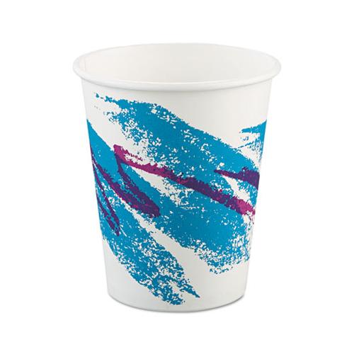 Jazz Paper Hot Cups, 10oz, Polycoated, 50-bag, 20 Bags-carton