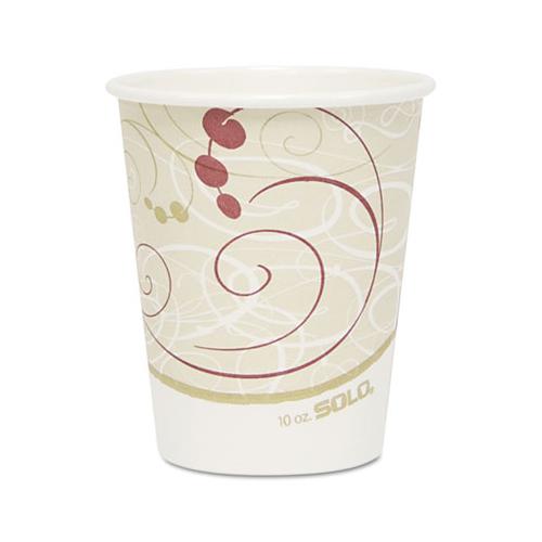 Hot Cups, Symphony Design, 10oz, Beige, 1000-carton