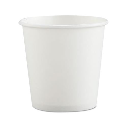 Polycoated Hot Paper Cups, 4 Oz, White