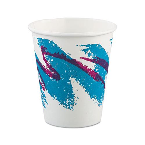 Jazz Paper Hot Cups, 6oz, Polycoated, 50-bag, 20 Bags-carton
