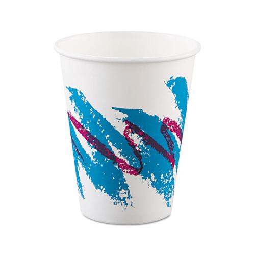 Jazz Paper Hot Cups, 8oz, Polycoated, 50-bag, 20 Bags-carton