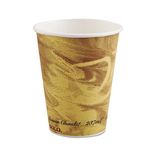 Mistique Polycoated Hot Paper Cup, 8 Oz, Printed, Brown