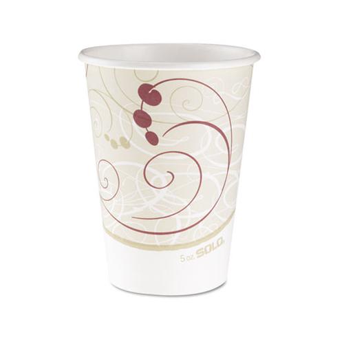 Hot Cups, Symphony Design, 12oz, Beige, 50-pack