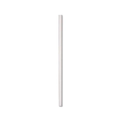 Jumbo Straws, Polypropylene, 7 3-4" Long, Translucent, 250-pack, 50 Pack-carton