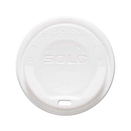 Gourmet Hot Cup Lids, For Trophy Plus Cups, 12-20 Oz, White, 1500-carton