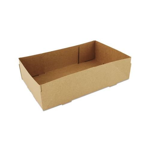 4-corner Pop-up Food And Drink Tray, 8 5-8 X 5 1-2 X 2 1-4, Brown, 500-carton