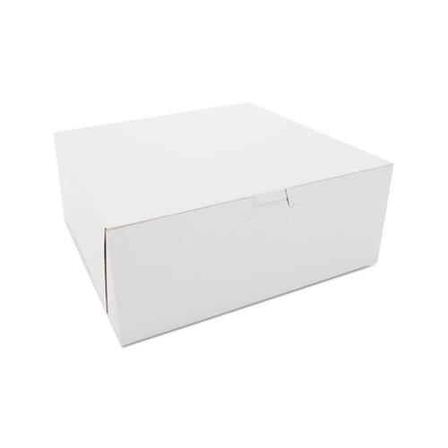Bakery Boxes, White, Kraft, 10w X 10d X 4h