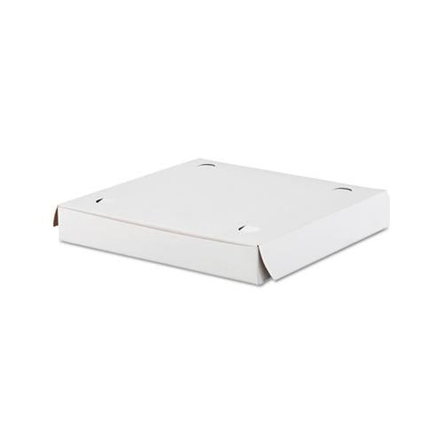 Lock-corner Pizza Boxes, 10 X 10 X 1 1-2, White, 100-carton