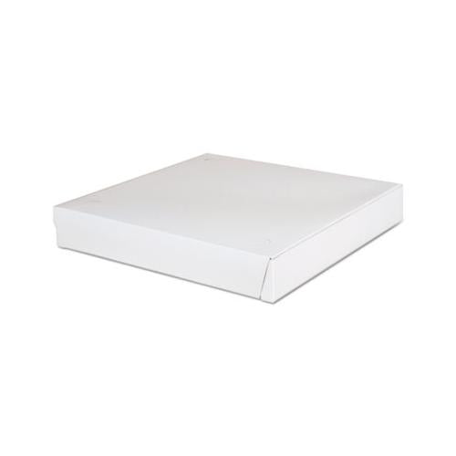 Lock-corner Pizza Boxes, 12 X 12 X 1 7-8, White, 100-carton