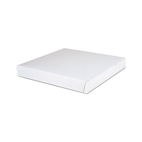 Paperboard Pizza Boxes,14 X 14 X 1 7-8, White, 100-carton