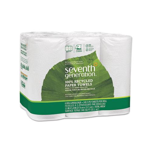 100% Recycled Paper Towel Rolls, 2-ply, 11 X 5.4 Sheets, 140 Sheets-rl, 24 Rl-ct