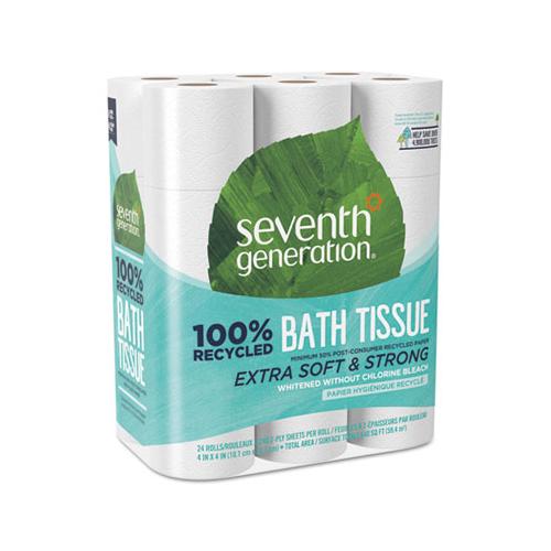 100% Recycled Bathroom Tissue, Septic Safe, 2-ply, White, 240 Sheets-roll, 24-pack, 2 Packs-carton