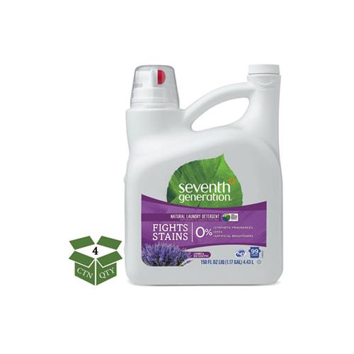 Natural Liquid Laundry Detergent, Lavender-blue Eucalyptus, 99 Loads,150 Oz,4-ct