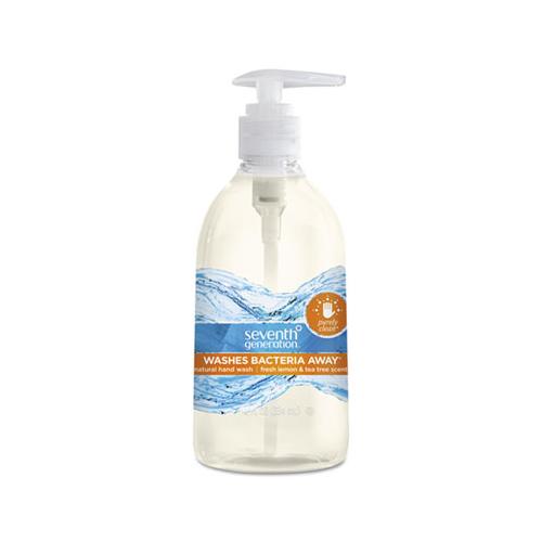 Natural Hand Wash, Purely Clean, Fresh Lemon & Tea Tree, 12 Oz Pump Bottle, 8-ct