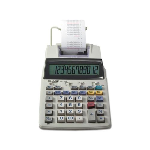 El-1750v Two-color Printing Calculator, Black-red Print, 2 Lines-sec