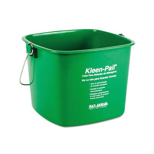 Kleen-pail, 6qt, Plastic, Green, 12-carton