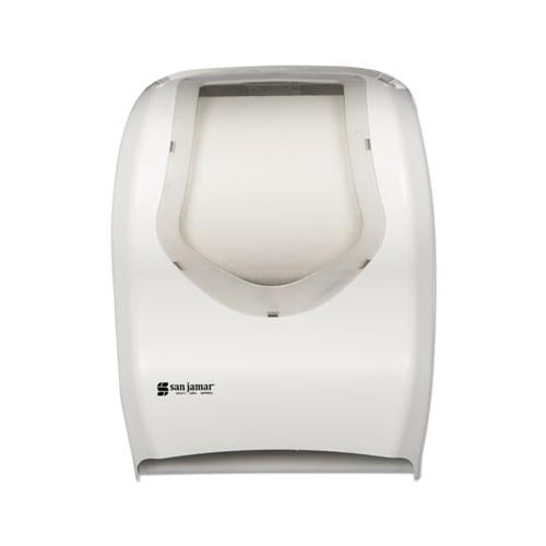 Smart System With Iq Sensor Towel Dispenser, 16 1-2 X 9 3-4 X 12, White-clear